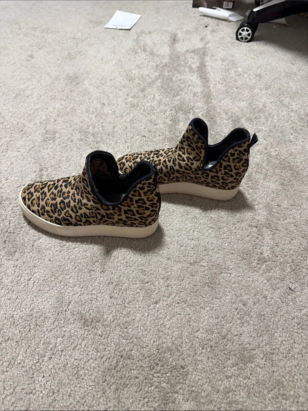 Women’s  Leopard Print Slip-On Sneakers - Tan/Black Steve Madden